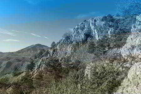 Mount Cifalco: View towards the peak