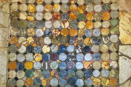 Saint Mary Major: Floor mosaic texture