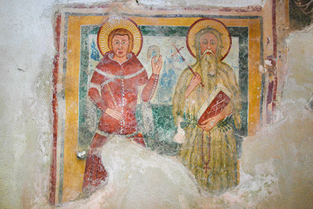 Saint Mary Major: One of the frescos in the presbytery